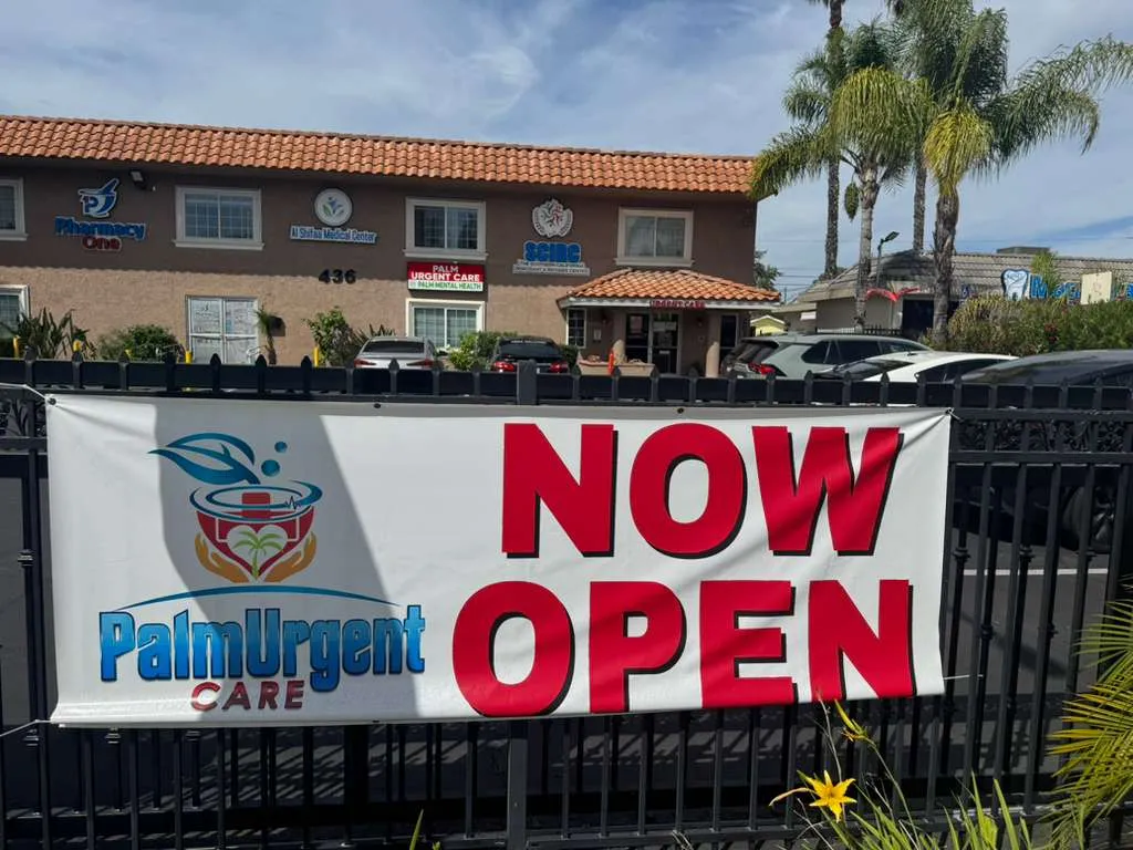 Palm Urgent Care Now Open banner El Cajon Magnolia